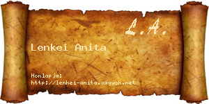 Lenkei Anita névjegykártya